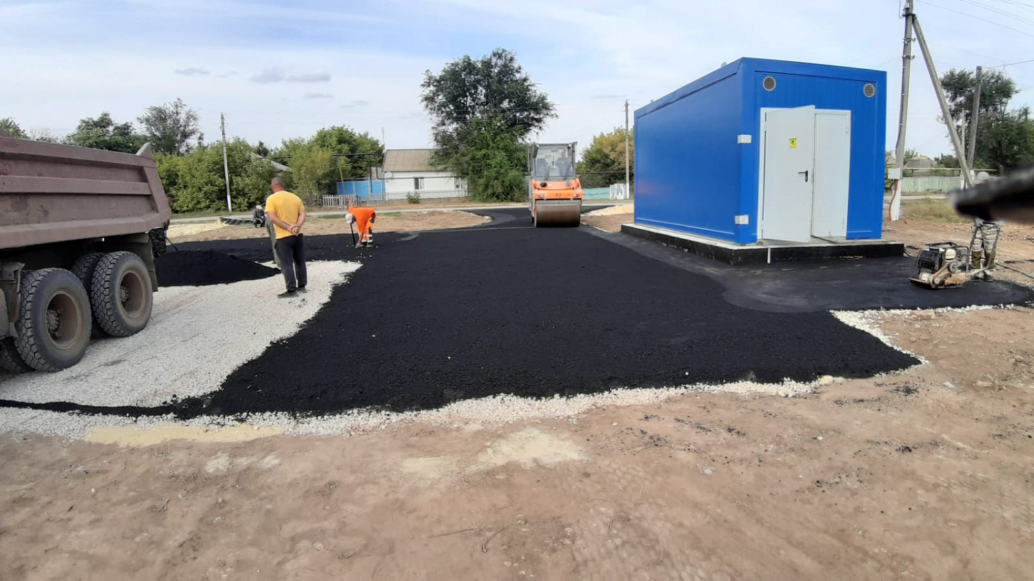 Монтаж 2х станций очистки воды