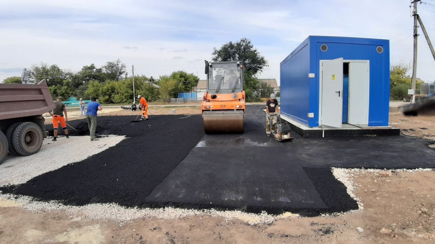 Монтаж 2х станций очистки воды