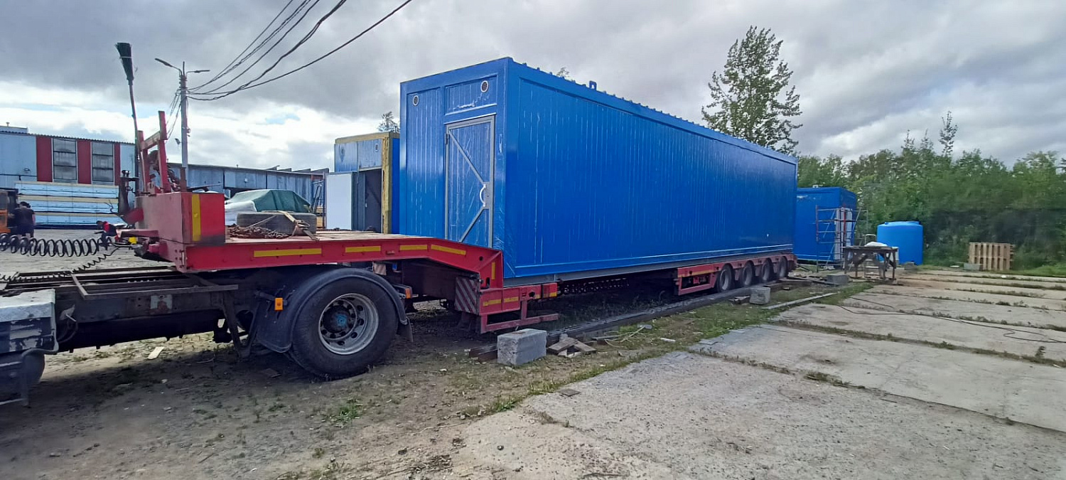 Строительство станции очистки воды. Великолукский район, п. Дорожный