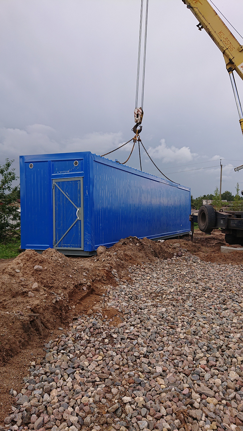 Строительство станции очистки воды. Великолукский район, п. Дорожный