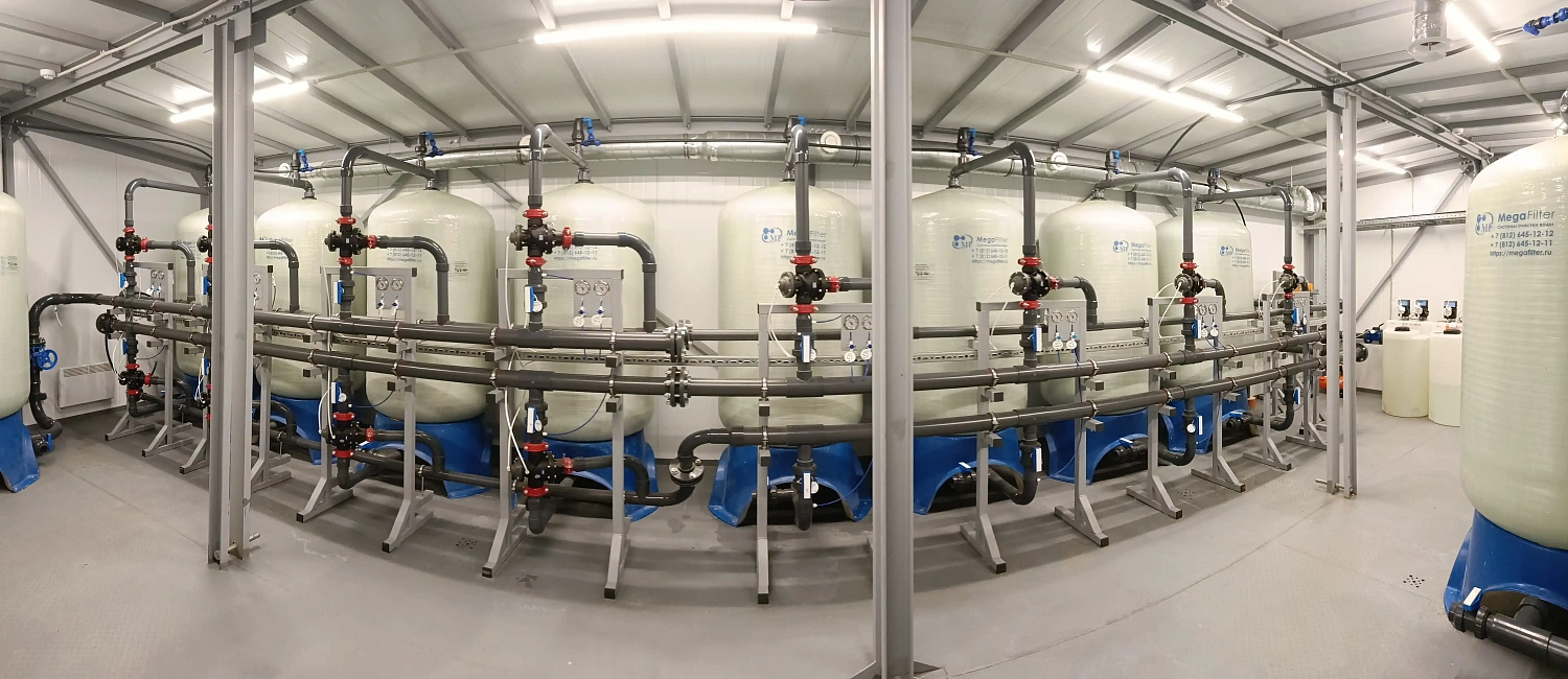 Станция очистки воды для пищевого производства Великолукского мясокомбината