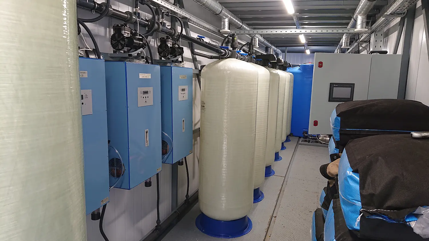 Строительство станции водоочистки. Великолукский район, п. Дубрава.