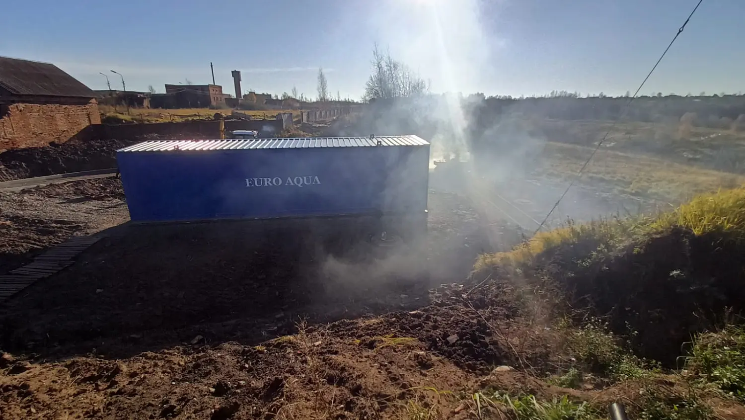 Строительство станции водоочистки. Великолукский район, п. Дубрава.